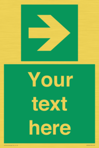 Custom Arrow Right Sign